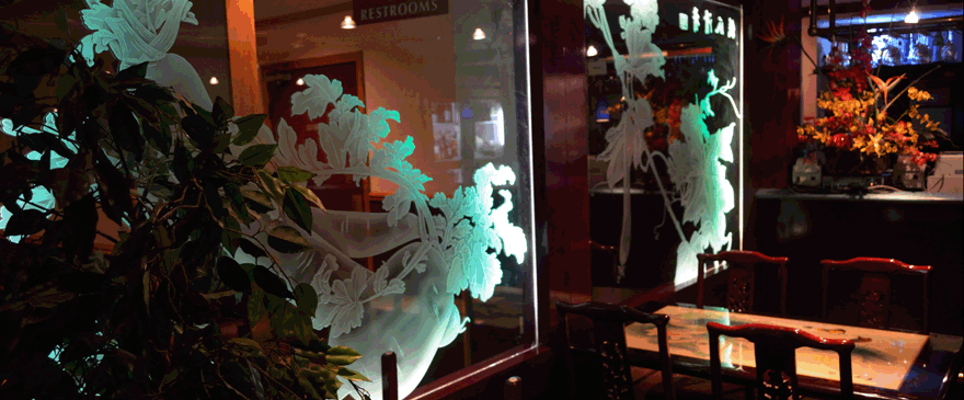 Hunan restaurant dining area Carbondale Southern Illinois